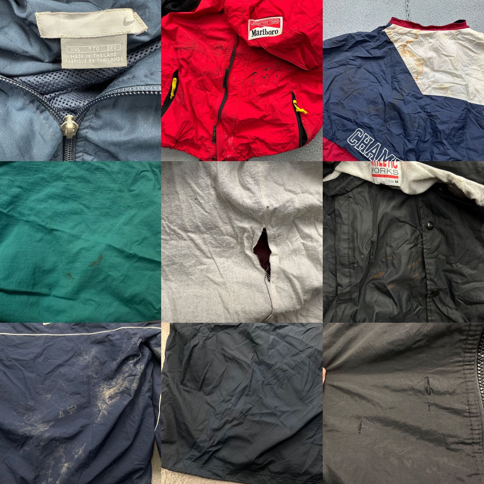 Vintage Lot of 35 Vintage 90s Windbreaker Lightweight Hooded Jackets Size US L / EU 52-54 / 3 - 6 Thumbnail