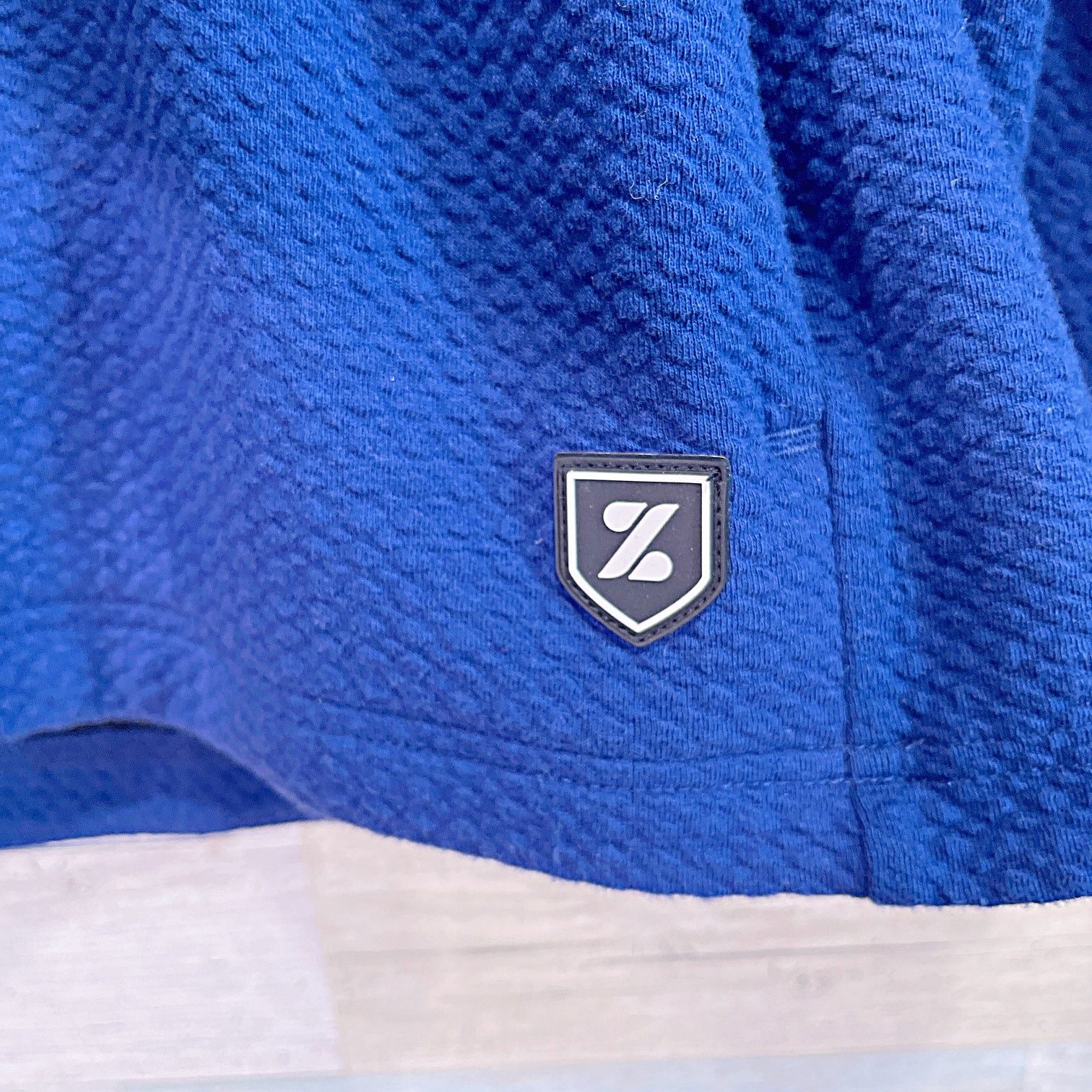Other Back To The Future Logo Textured Hoodie Blue Mens XL Size US XL / EU 56 / 4 - 4 Thumbnail