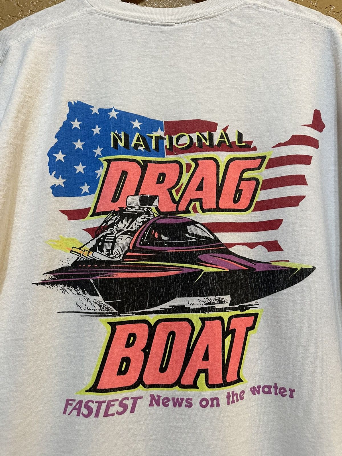 4GSELLER × Vintage 🇺🇸 Vintage 90s NATIONAL DRAG BOAT T Shirt USA Size US XL / EU 56 / 4 - 3 Thumbnail