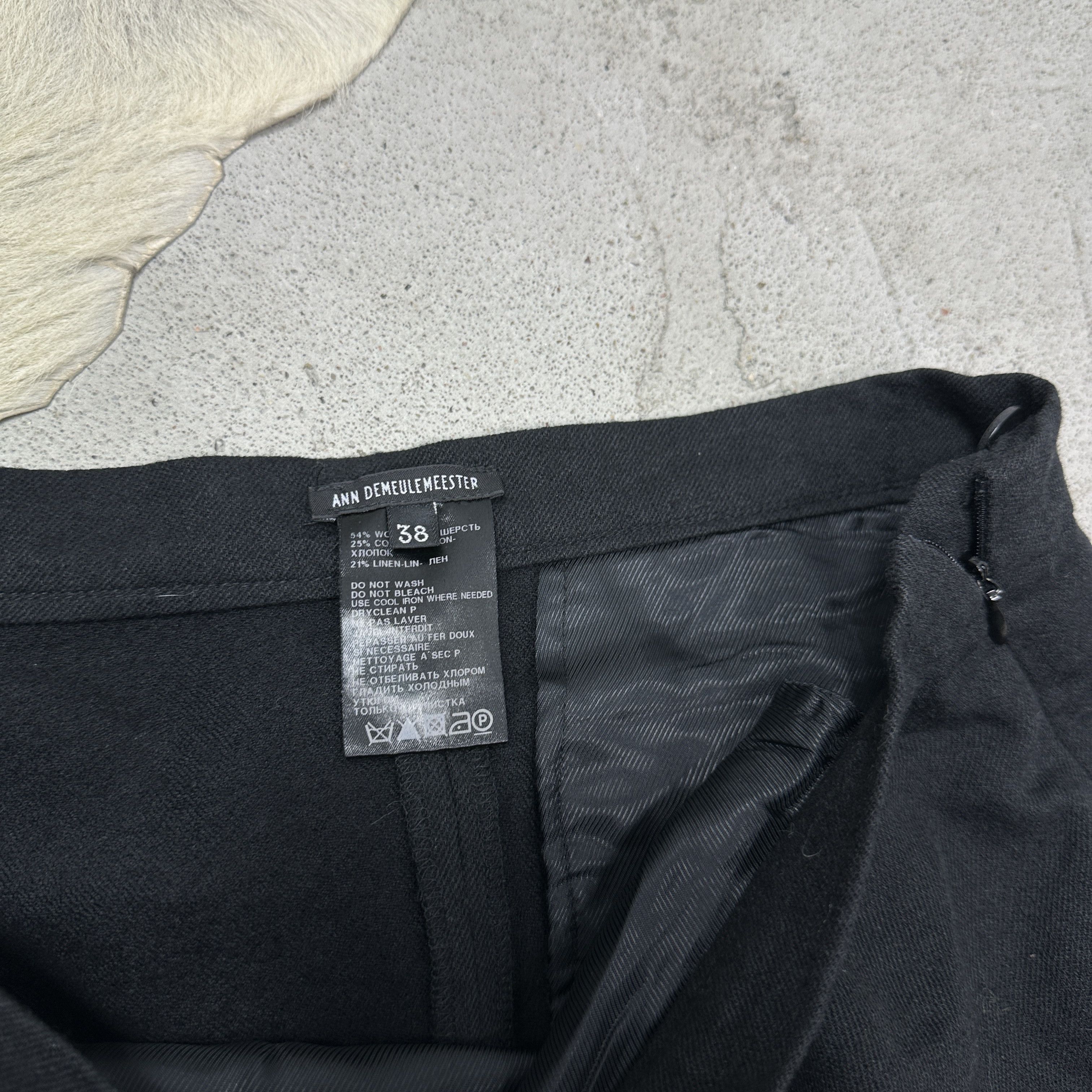 Ann Demeulemeester Vintage Avant Garde Woolen Ann Demeulemeester Skirt Y2K Size 26" / US 2 / IT 38 - 3 Thumbnail