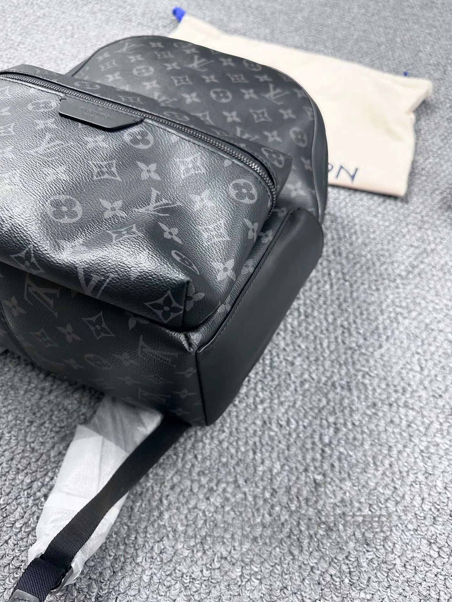 Louis Vuitton Louis Vuitton Black Apollo Series Printed Logo Backpack| Size ONE SIZE - 8 Thumbnail