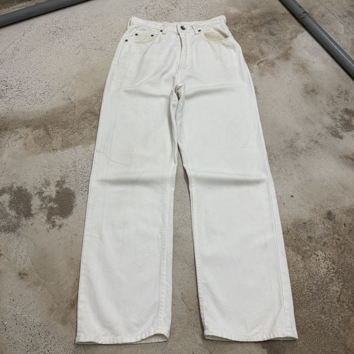 Levi's Vintage 96’s Levis Wide Straight Japan Stretch Denim Pants Size 30" / US 8 / IT 44 - 3 Thumbnail