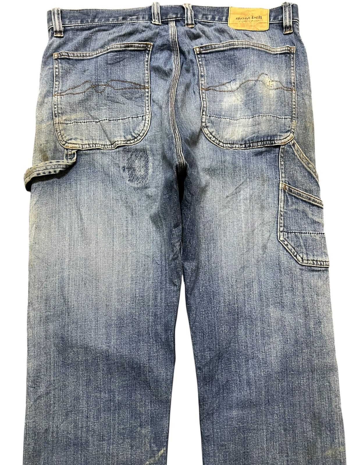 Montbell Vintage Montbell Cargo Carpenter Distressed Denim Size US 33 - 6 Thumbnail