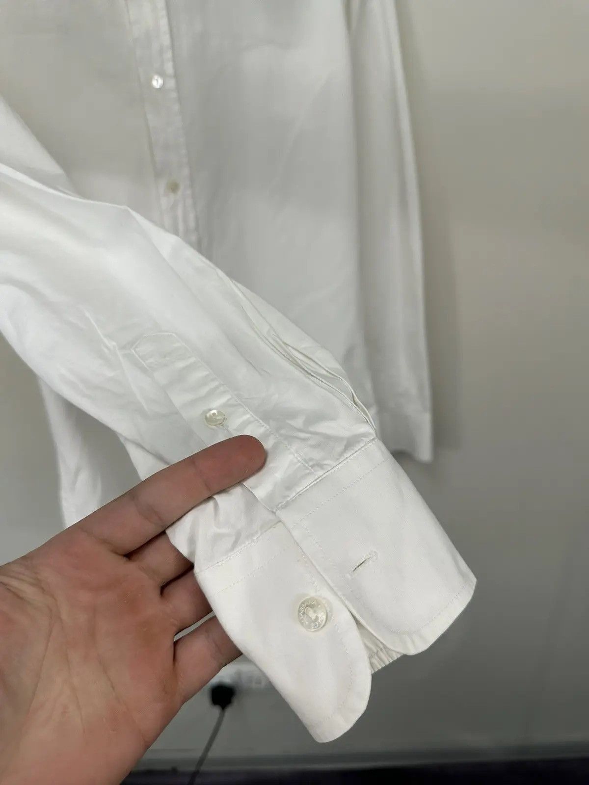 Dolce & Gabbana × Vintage Vintage Dolce & Gabbana Men's White Button Up Dress Shirt Size US M / EU 48-50 / 2 - 6 Thumbnail