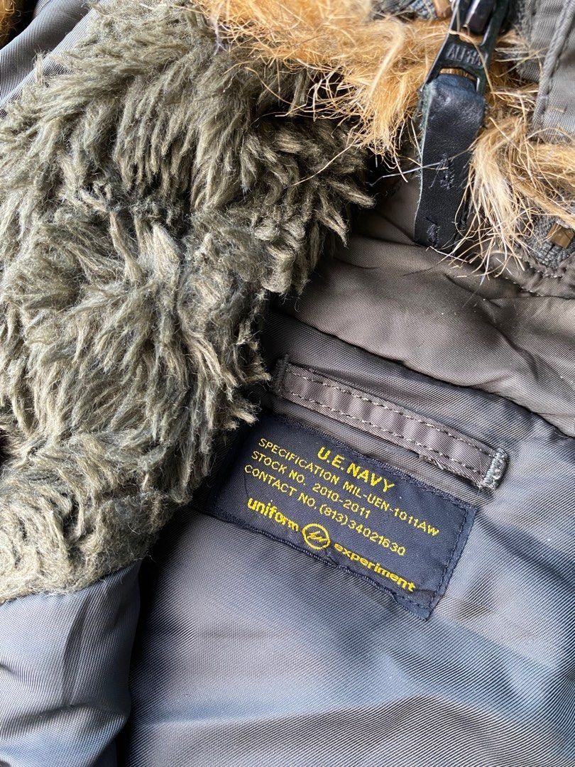Alpha Industries Offer! X Uniform Experiment Fur Hood Zipp N2B Bomber Jacket Size US L / EU 52-54 / 3 - 10 Thumbnail