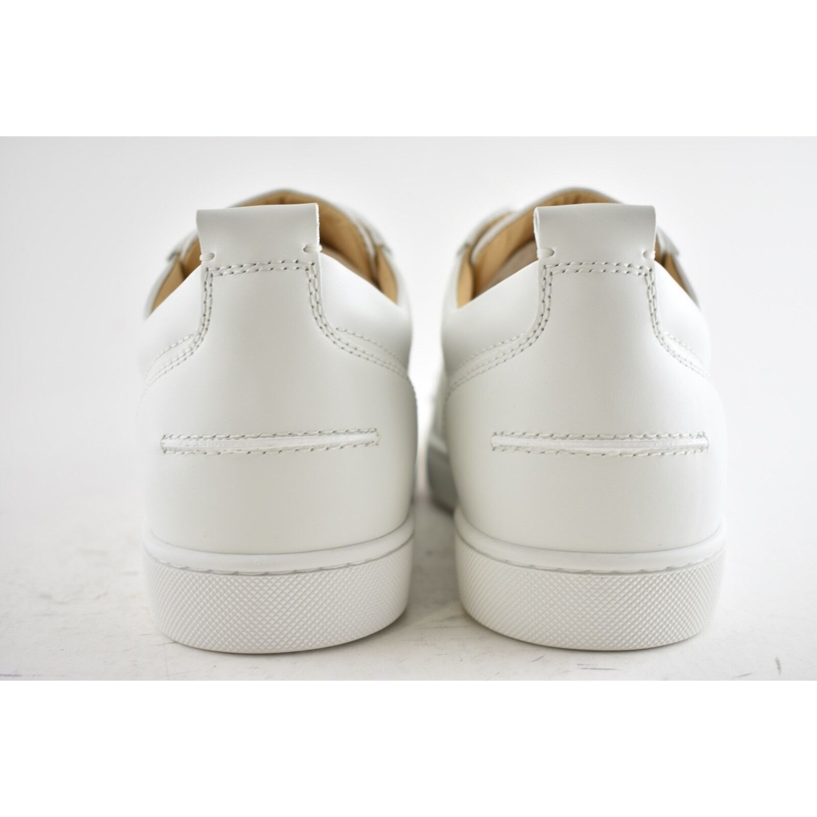 Christian Louboutin Christian Louboutin Mens Louis Junior Spikes Flat White Size US 12 / EU 45 - 11 Thumbnail