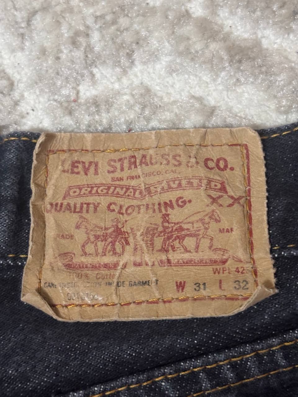 Levi's Vintage Clothing Vintage Levi's 901 High Waisted Skinny Jeans 90s-RARE FRANCE Size 31" - 7 Thumbnail