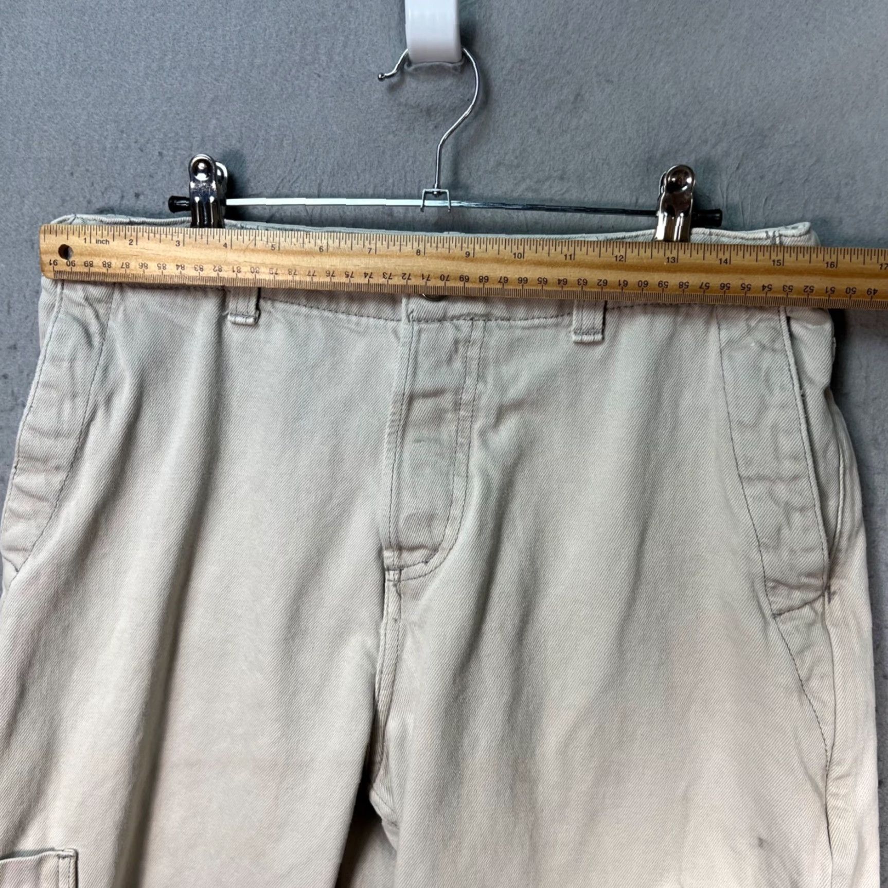 Cos COS Cargo Pants Mens 31 Beige 100% Cotton Straight Leg Casual Pants Mens Size US 31 - 5 Thumbnail