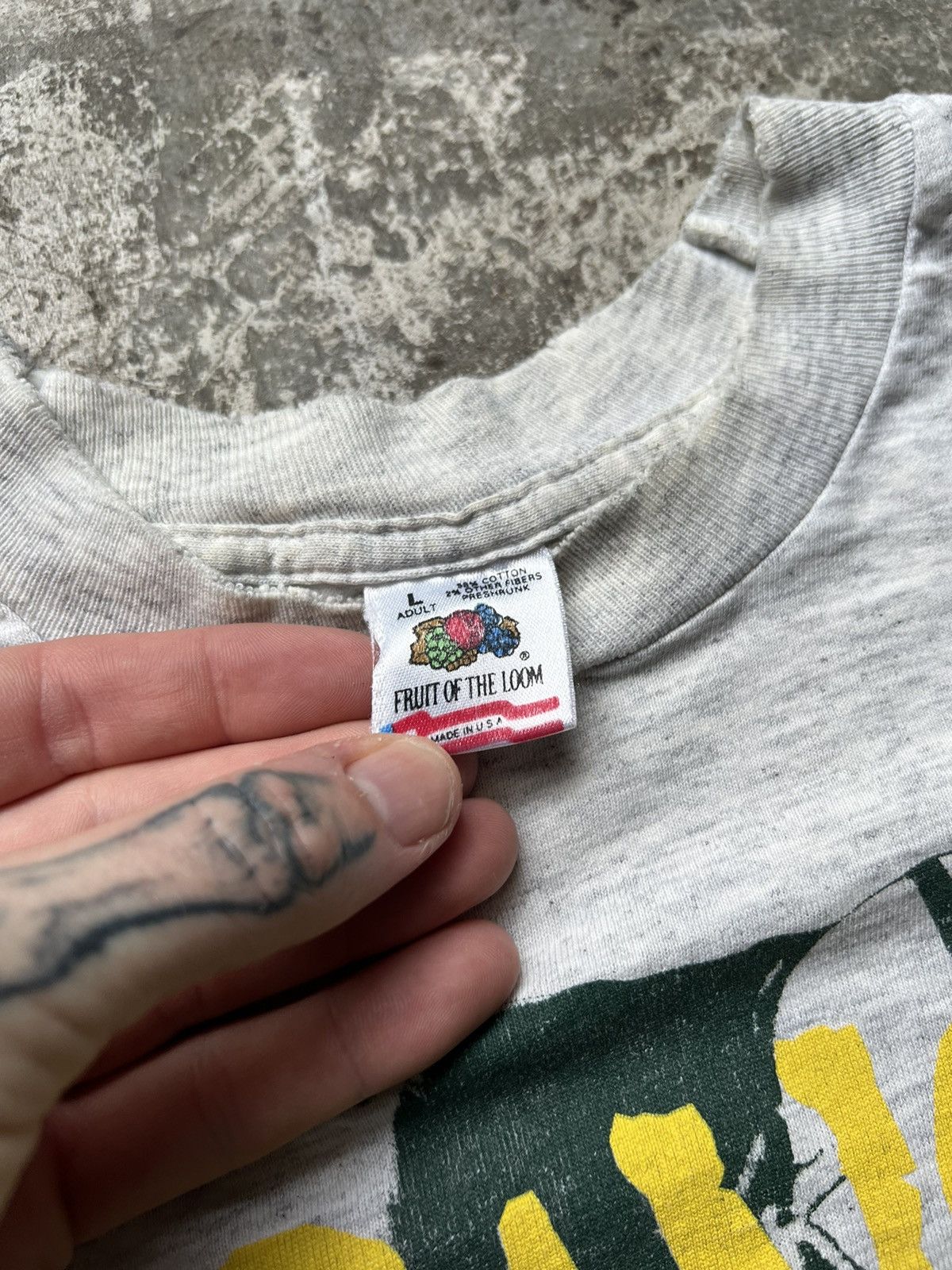 Vintage Vintage 90s university of oregon gang green single stitch L Size US L / EU 52-54 / 3 - 7 Thumbnail