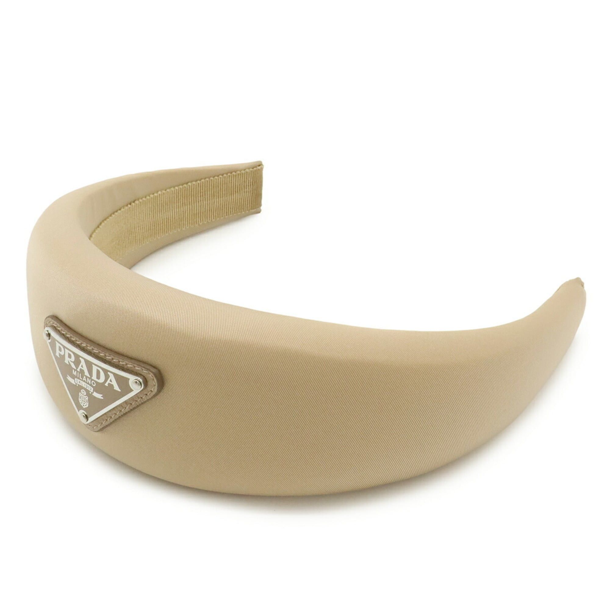 Prada Prada Triangle Headband, Beige Nylon, 1IH016 Size ONE SIZE - 1 Thumbnail