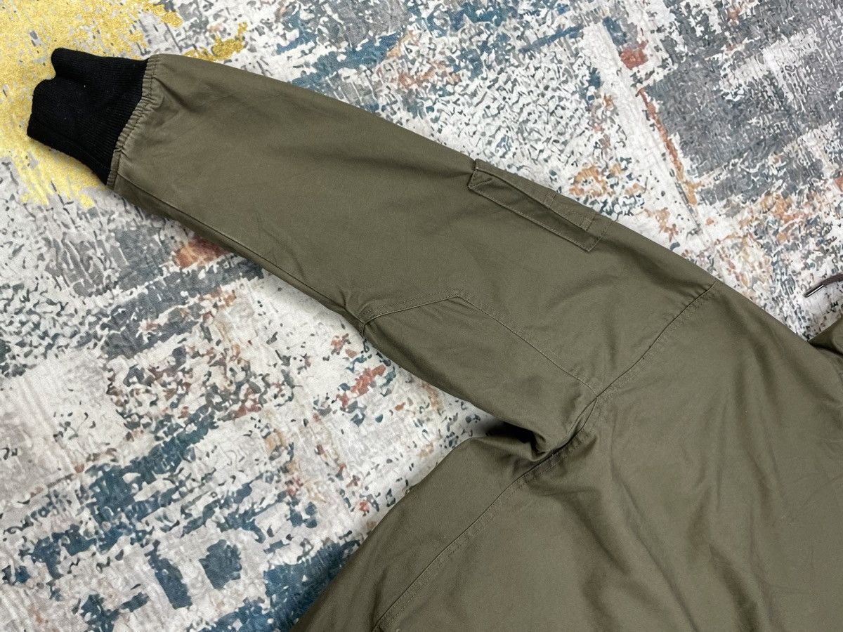 Japanese Brand ILLS Brown Canvas Camo Lining Hooded Bombers Size US L / EU 52-54 / 3 - 7 Thumbnail