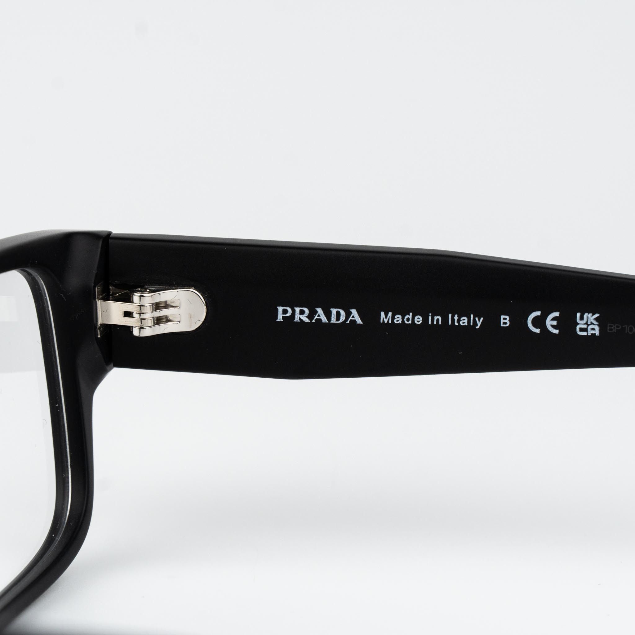 Prada Prada Men Eyeglasses Rectangle PRB09V 12P1O1 NEW AUTHENTIC Size ONE SIZE - 8 Thumbnail