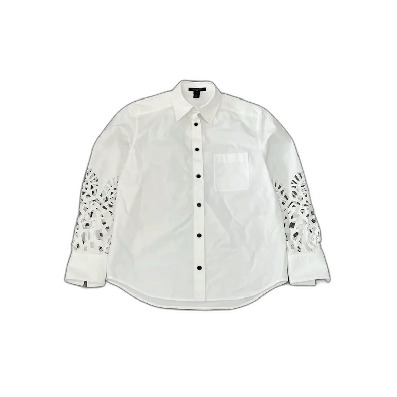 Louis Vuitton Louis Vuitton White Long Sleeve Shirt-yf Size US M / EU 48-50 / 2 - 1 Thumbnail