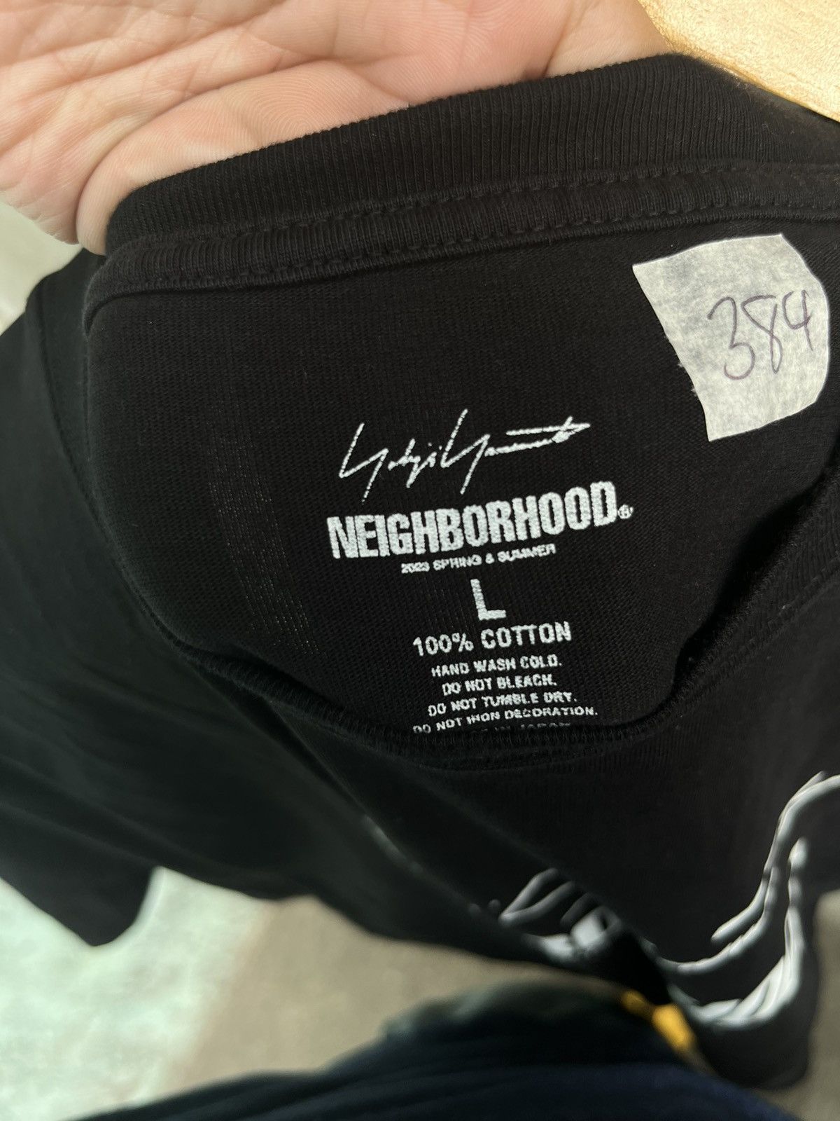 Neighborhood Yohji Yamamoto SS23 Logo Tee Size US L / EU 52-54 / 3 - 7 Thumbnail