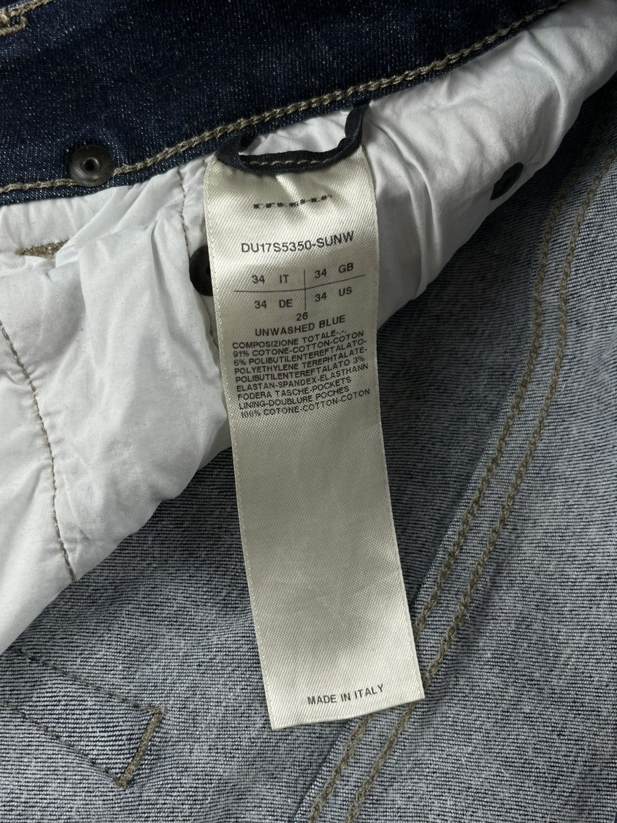 Rick Owens SS17 Rick Owens Unwashed Blue Stretch Detroit Denim Jeans Size US 34 / EU 50 - 7 Thumbnail