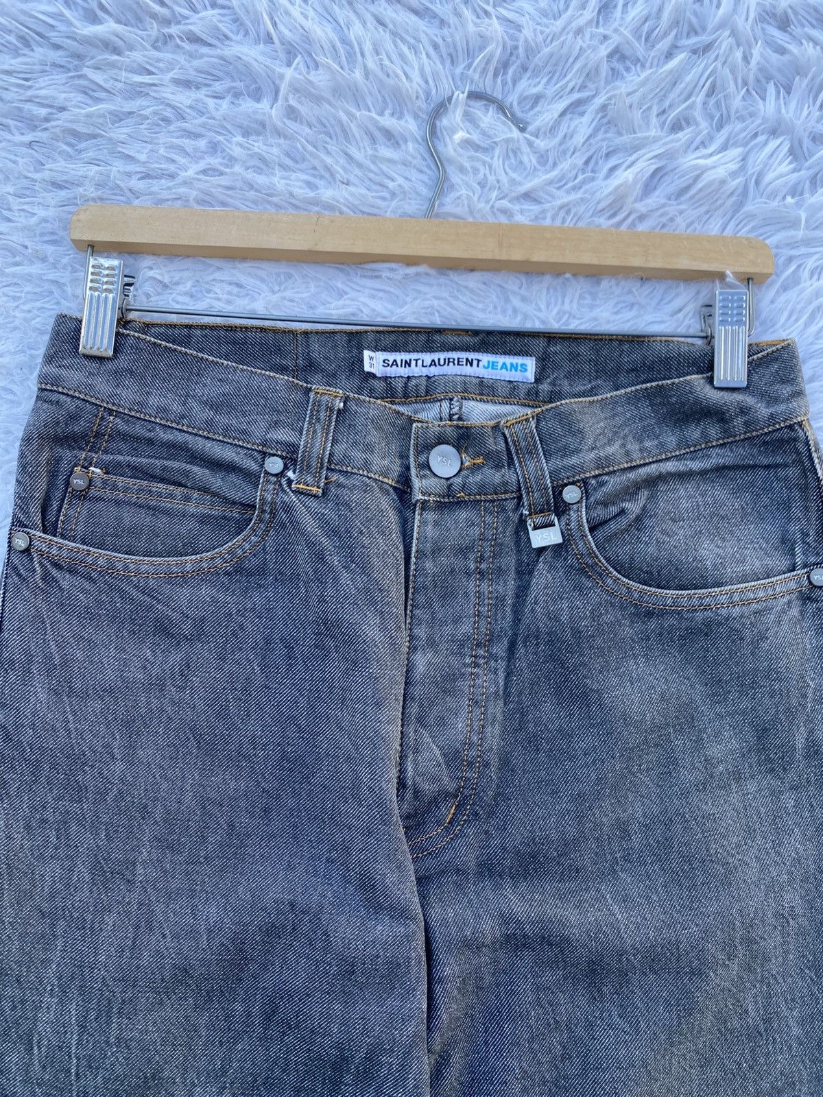 Yves Saint Laurent Rare Vintage Saint Laurent Jeans YSL Denim Made in Portugal Size US 29 - 11 Thumbnail
