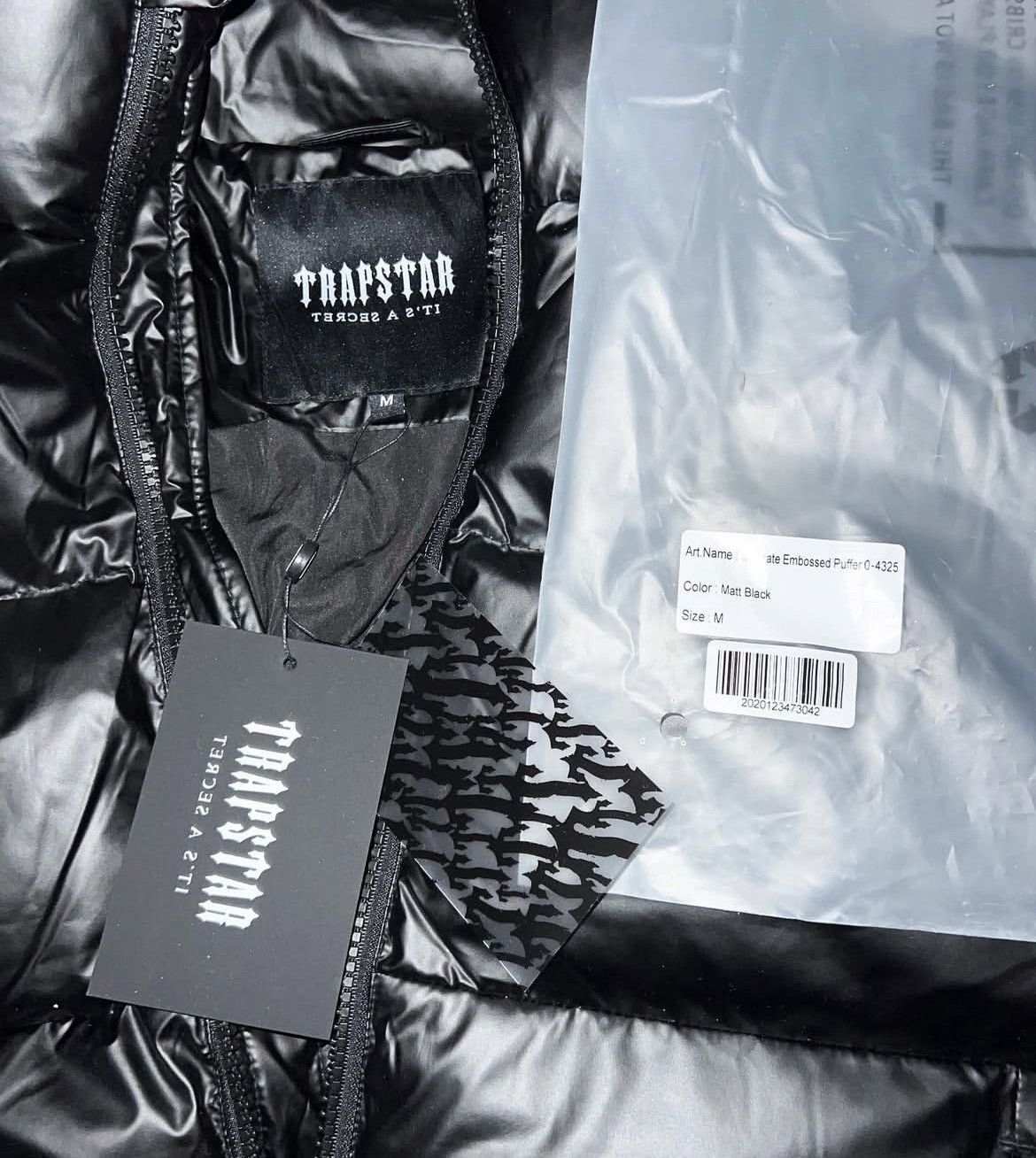 Trapstar London Trapstar Irongate Embossed Puffer - Matt Black Size US M / EU 48-50 / 2 - 5 Thumbnail