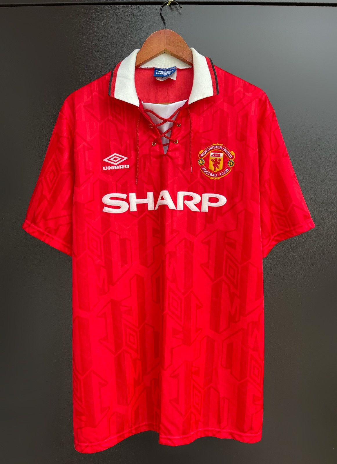 Nike Vintage 1992-94 Manchester United Shirt Umbro Sharp Jersey Size US XL / EU 56 / 4 - 1 Thumbnail