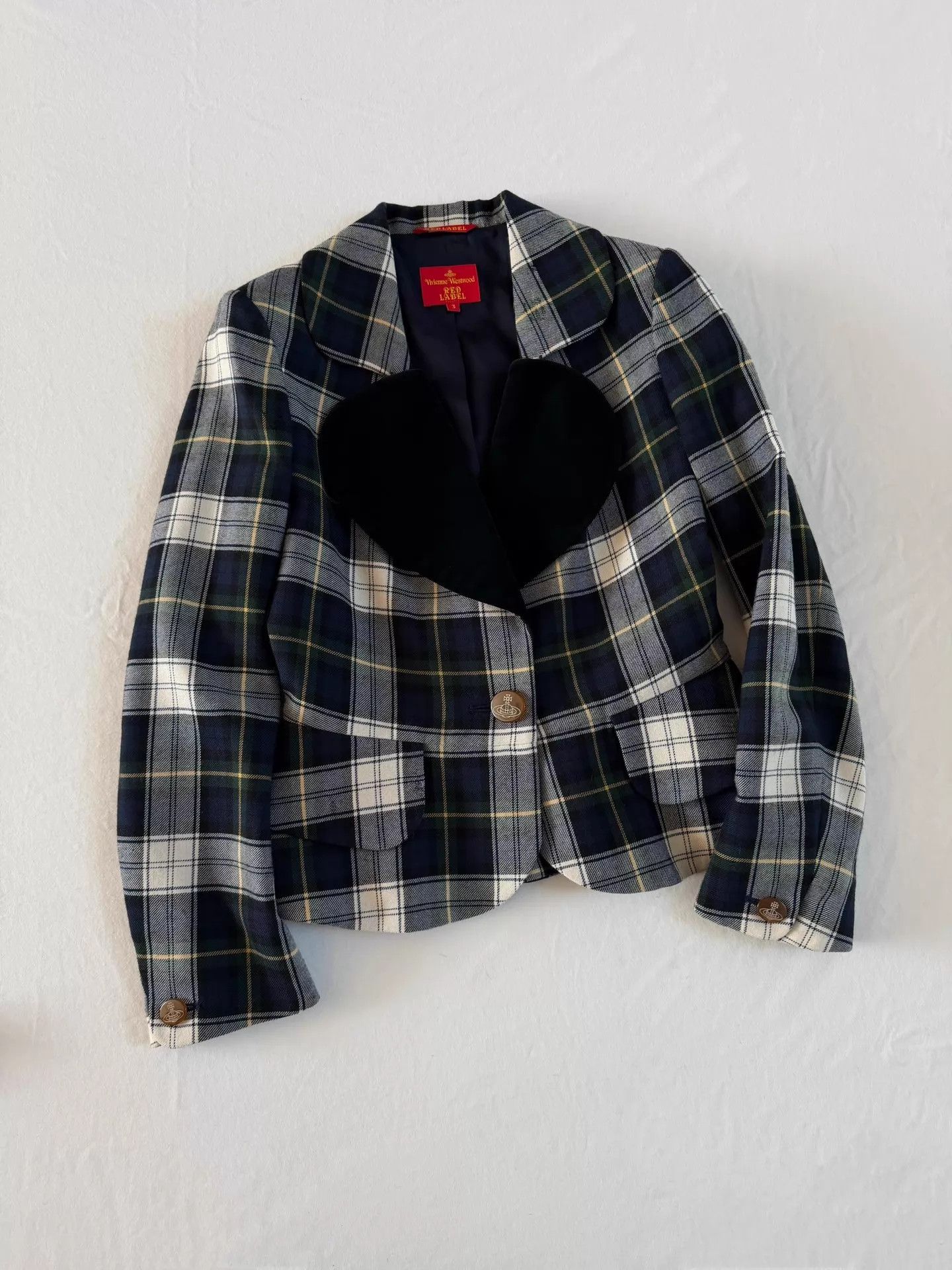 Vivienne Westwood Vivienne Westwood Vintage HeartNeck Velvet Check Suit 3 Size L / US 10 / IT 46 - 4 Thumbnail
