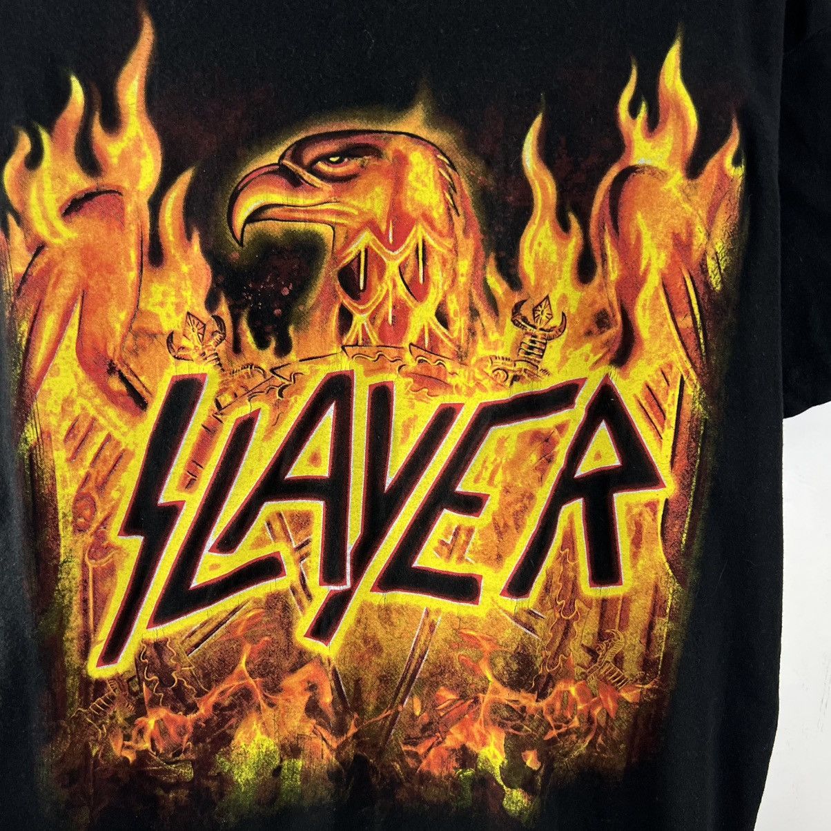 Band Tees Vintage Slayer Jesus Two Sides Logo Rock Band T-Shirt Size US XL / EU 56 / 4 - 8 Thumbnail