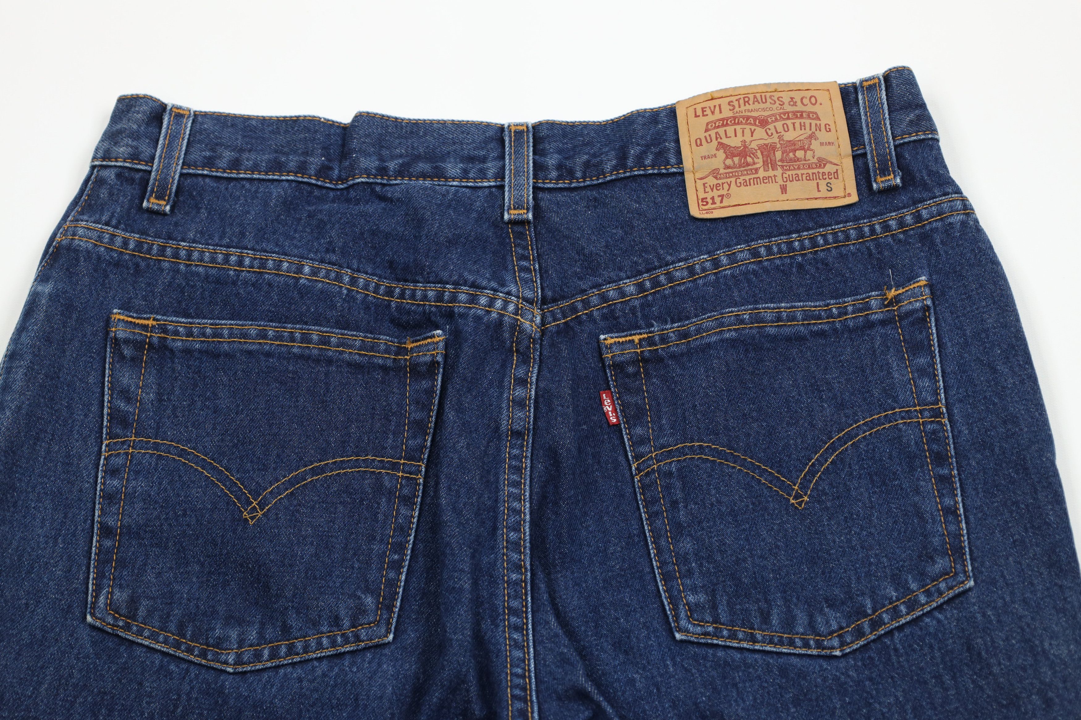 Levi's × Vintage Vintage 90s Levis 517 Flared Bootcut Denim Jeans Blue Size US 32 / EU 48 - 10 Thumbnail