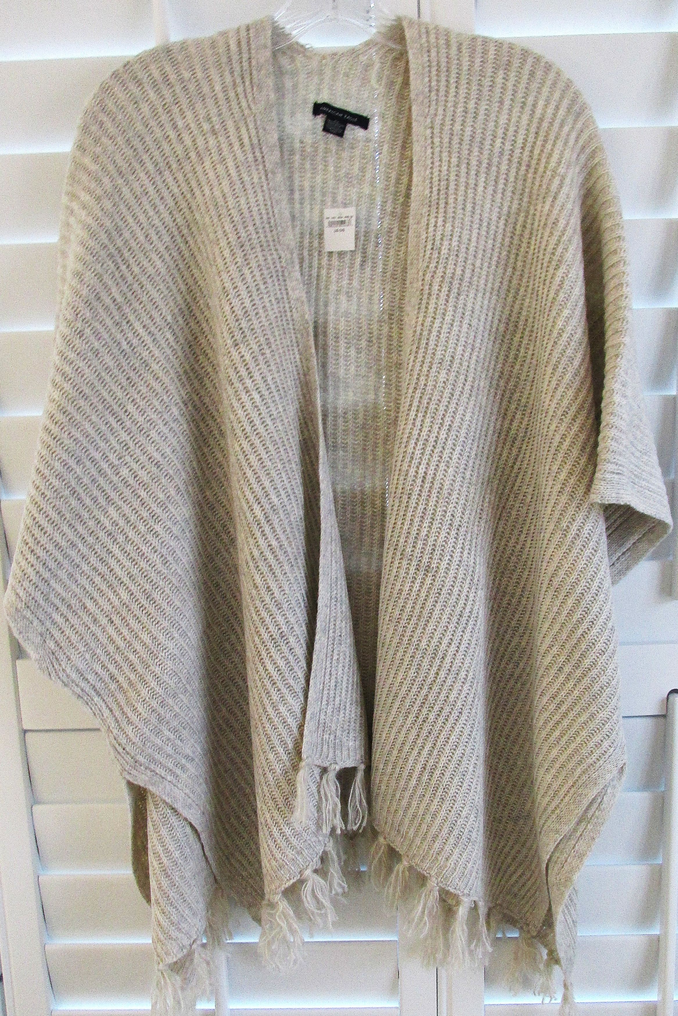 American Eagle Outfitters American Eagle (NWT) Women's Open Front Poncho Size ONE SIZE - 1 Thumbnail