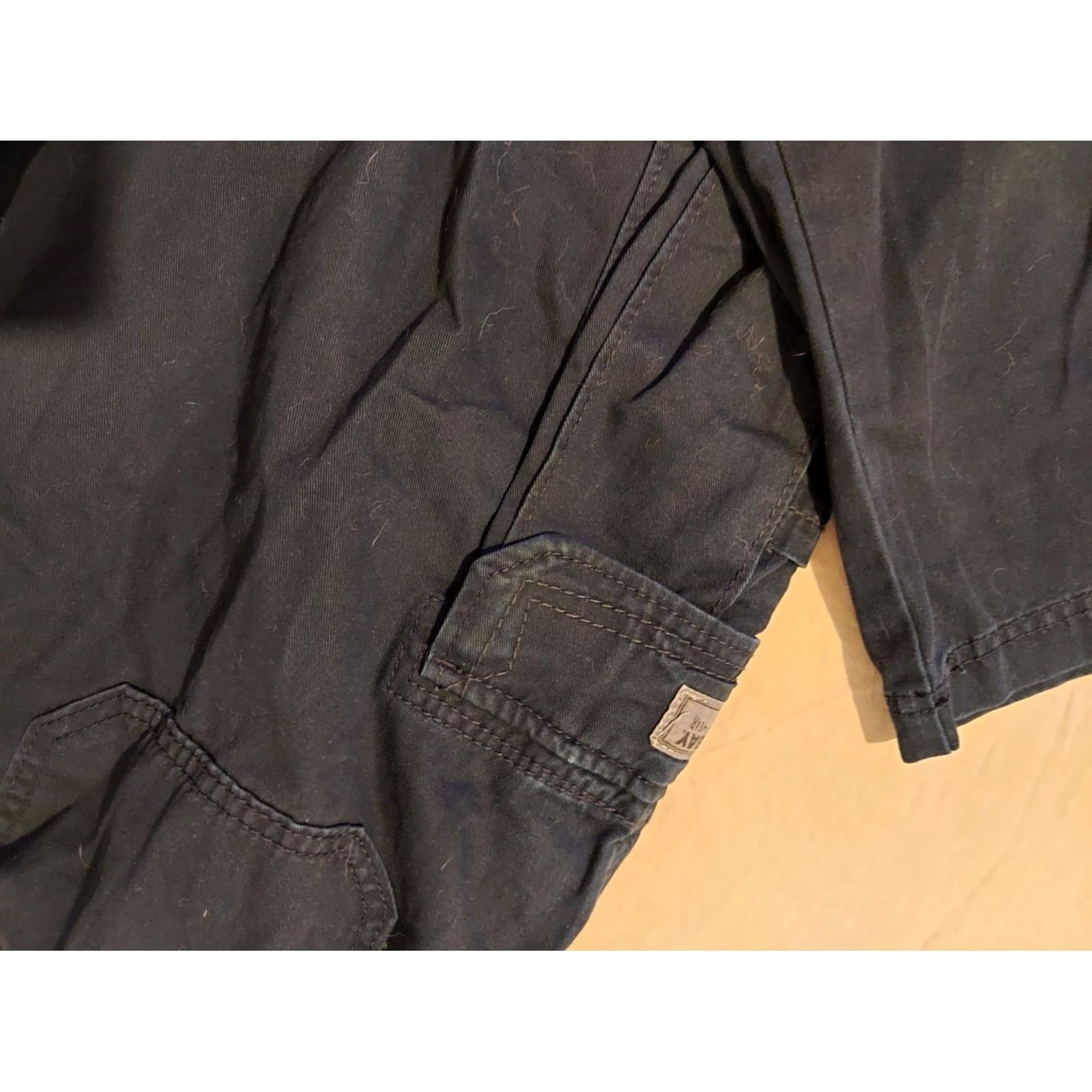Vintage Unionbay Cargo Khaki Pants 44x30 Navy Blue Cotton Slack Trouser Mens Size US 44 / EU 60 - 3 Thumbnail
