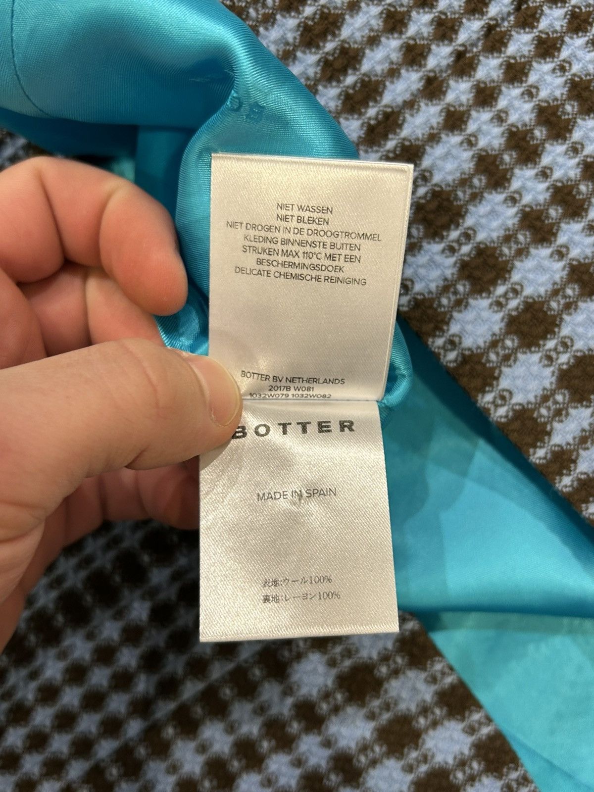 BOTTER Botter Multicolor Carribean Check Wool Overshirt Size US L / EU 52-54 / 3 - 6 Thumbnail