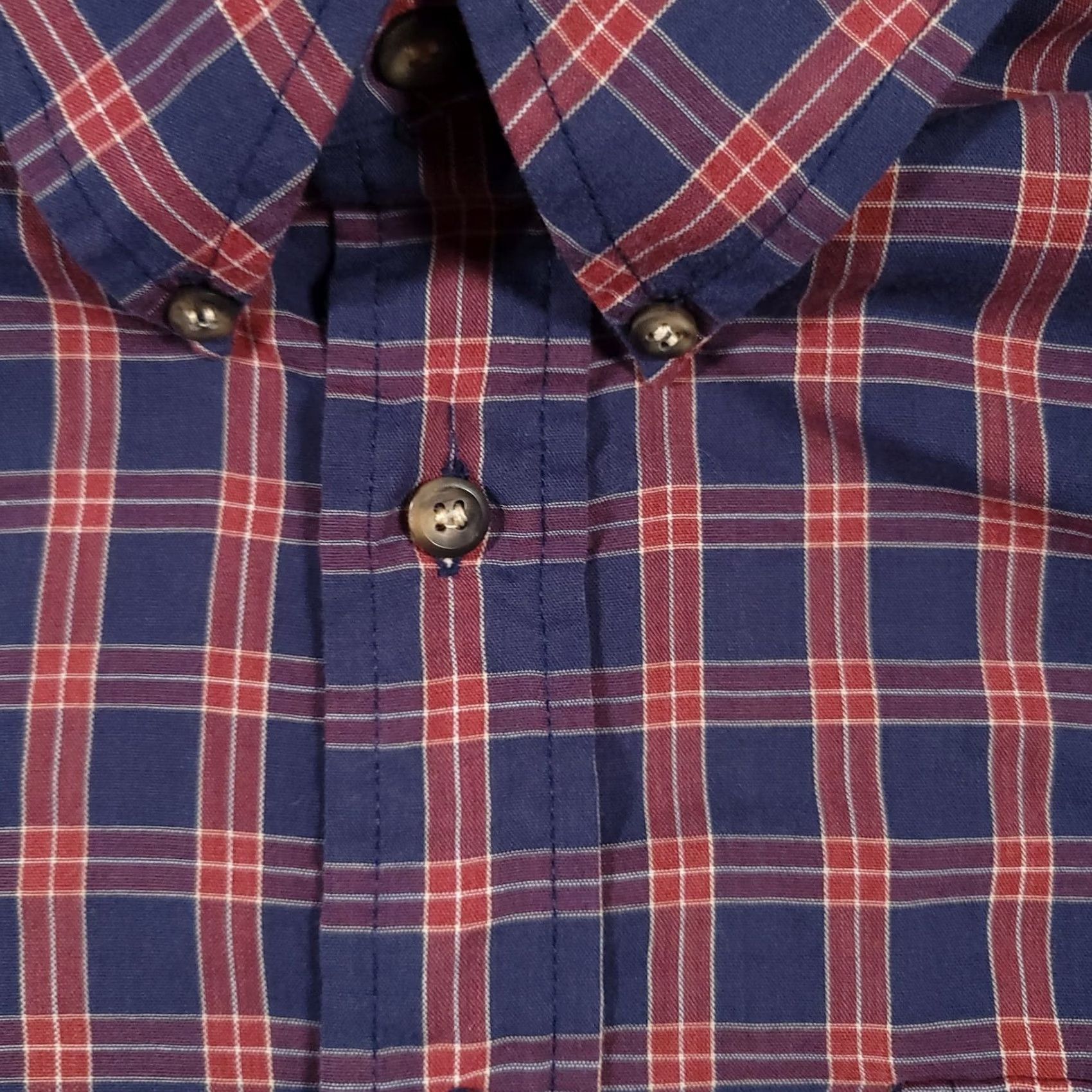 Wrangler Vintage Wrangler Short Sleeve Button Up Shirt Mens Large Single Needle Tailoring Size US L / EU 52-54 / 3 - 6 Thumbnail