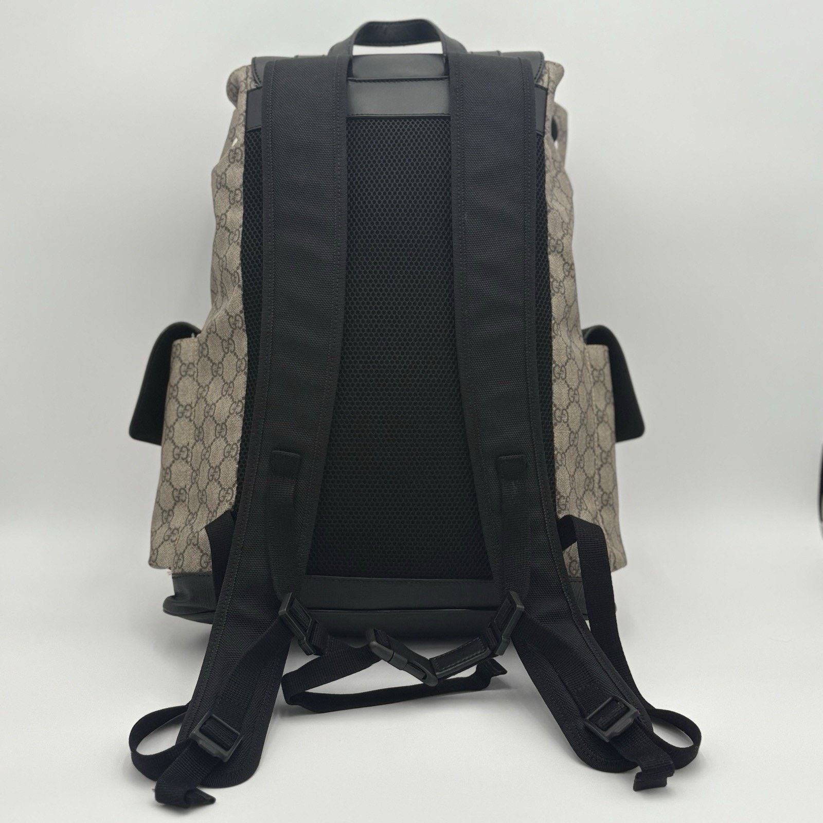 Gucci Gucci Soft Monogram GG Supreme Backpack ' Black Brown 'GREAT Size ONE SIZE - 12 Thumbnail