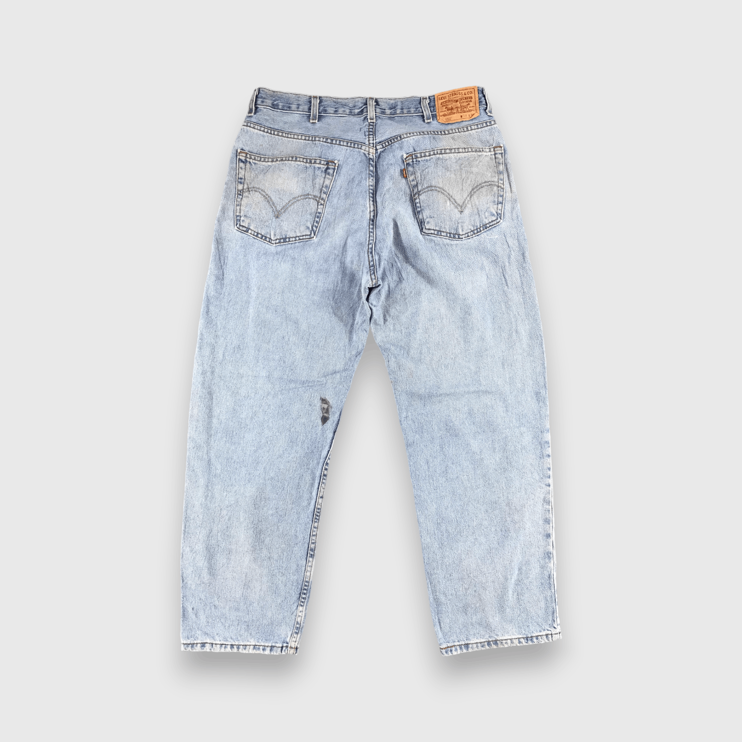 Levi's Vintage 90s Light Wash Levis 550 Jeans-J1219 Size US 36 / EU 52 - 2 Thumbnail