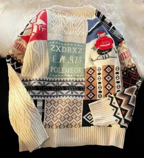 Other Retro bear print knitted sweater Size M / US 6-8 / IT 42-44 - 5 Thumbnail