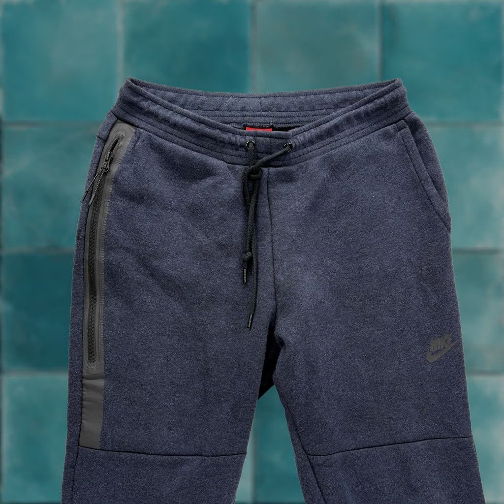 Nike Nike Tech Fleece Pants Mens M Blue Jogger Zip Pocket Athletic Gym Training Size US 31 - 1 Thumbnail