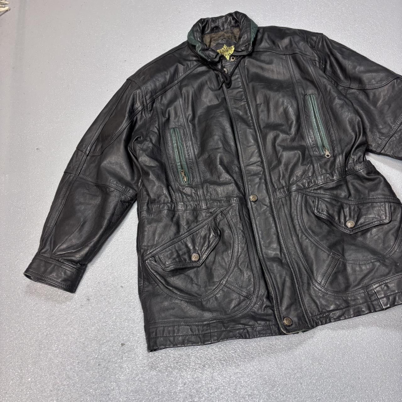 Japanese Brand × Vintage Vintage y2k 90s leather jacket Size US L / EU 52-54 / 3 - 3 Thumbnail