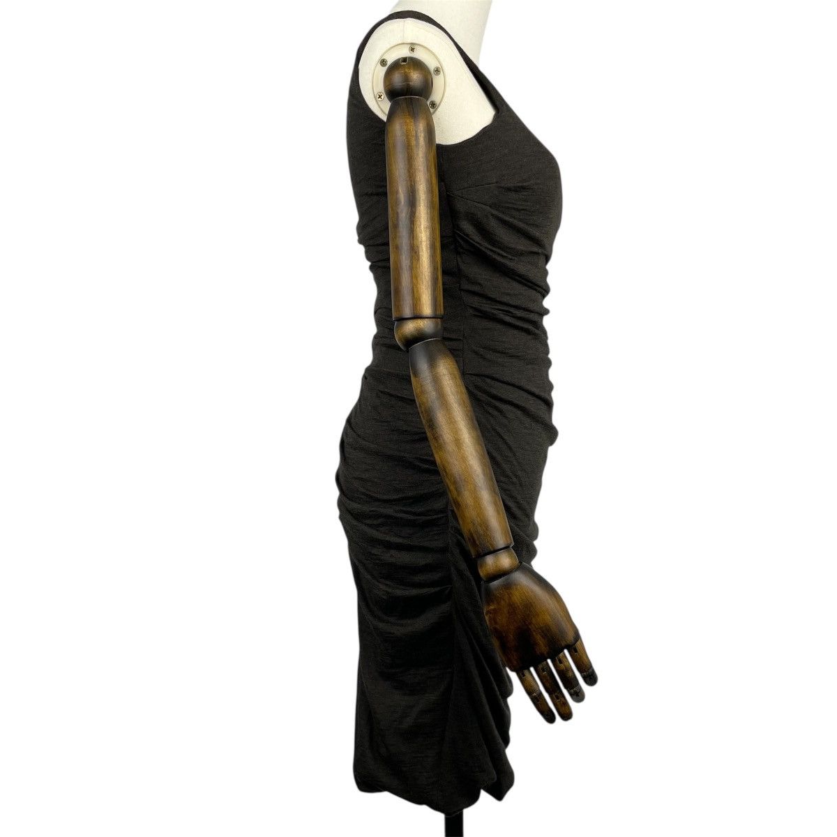 Dolce & Gabbana Dolce Gabbana Ruched Virgin Wool Dress Bodycon Midi Size S / US 4 / IT 40 - 2 Thumbnail