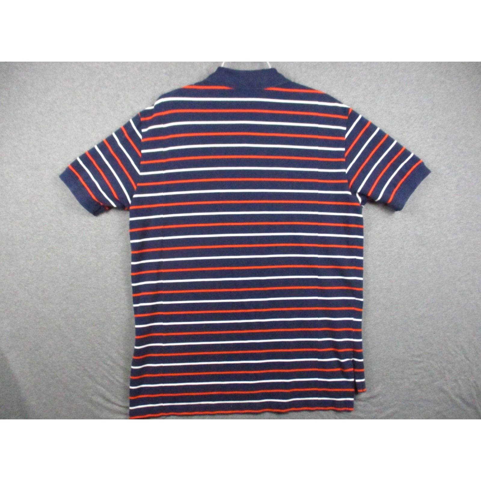 Polo Ralph Lauren VINTAGE Polo Ralph Lauren Shirt Large Men Blue Orange Stripe White Pony Polo Shirt L Men Blue Orange Stripe Size US L / EU 52-54 / 3 - 6 Thumbnail
