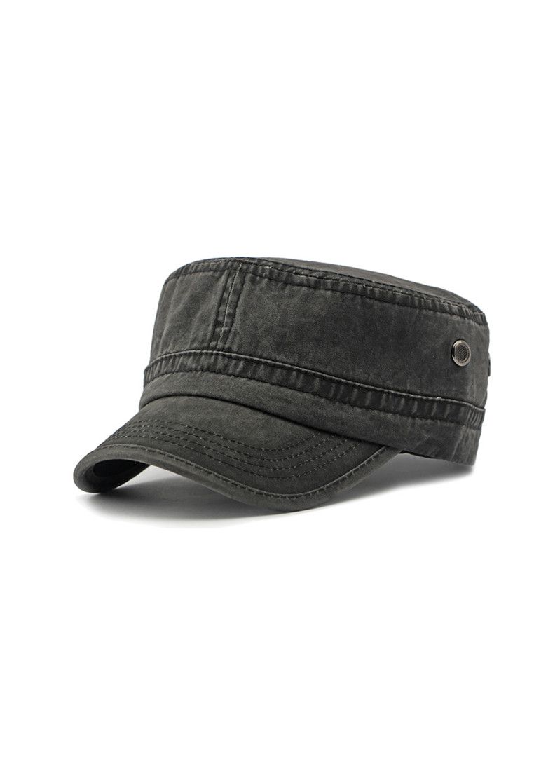 Other Black Japanese Flat Top Military Hat Size ONE SIZE - 1 Thumbnail