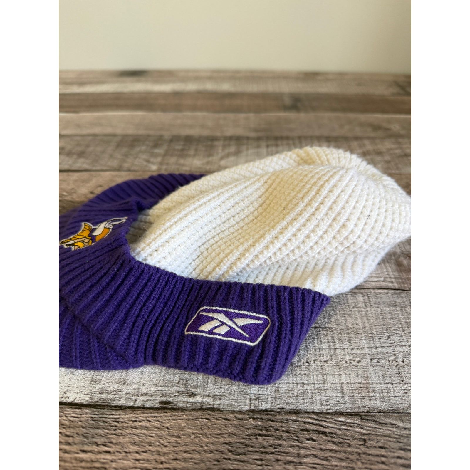 Reebok Minnesota Vikings NFL Football Winter Hat/Beanie w/ Brim Size ONE SIZE - 3 Thumbnail
