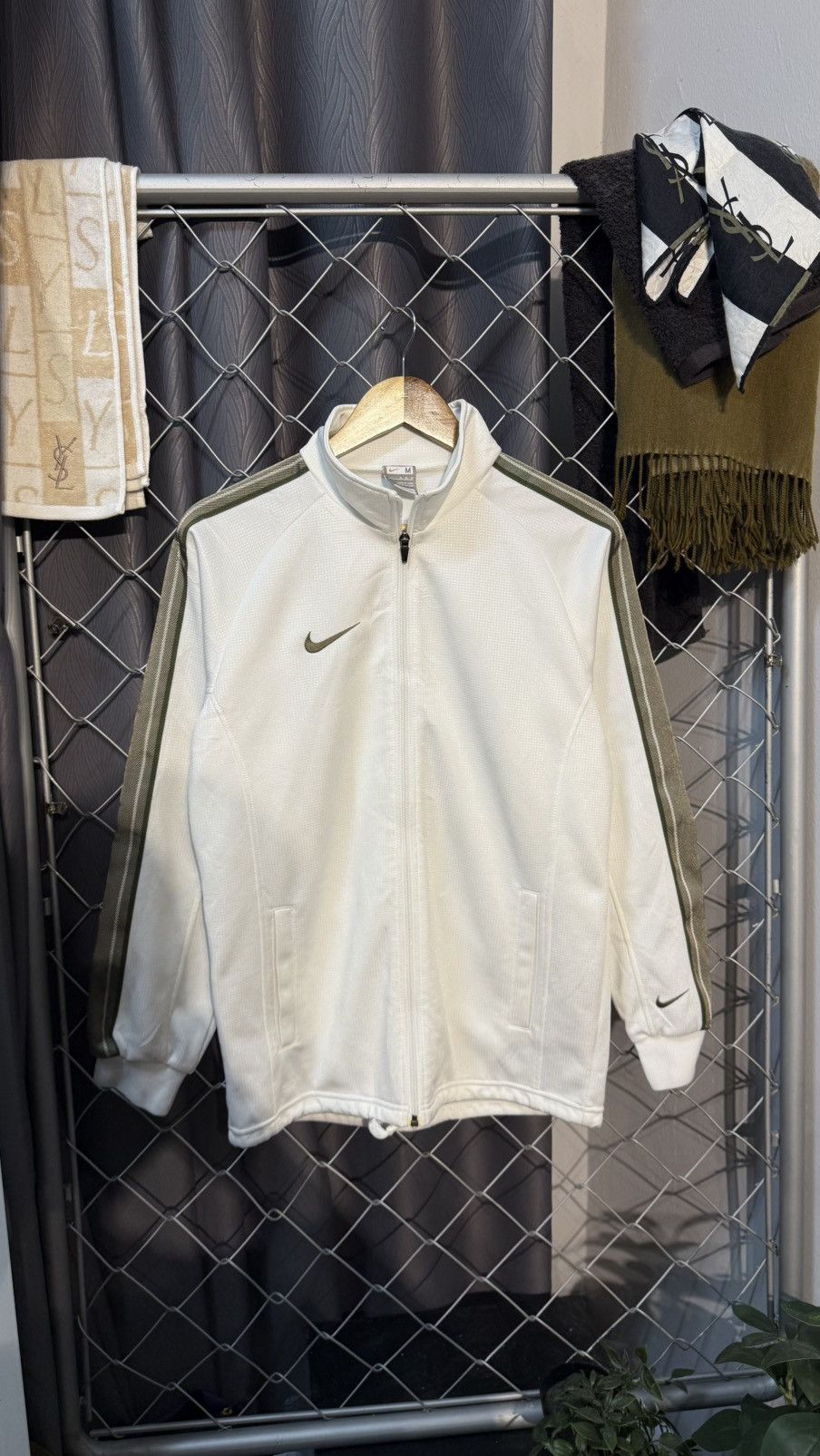Nike Y2K NIKE TRACKTOP JACKET WHITE Size US M / EU 48-50 / 2 - 1 Thumbnail