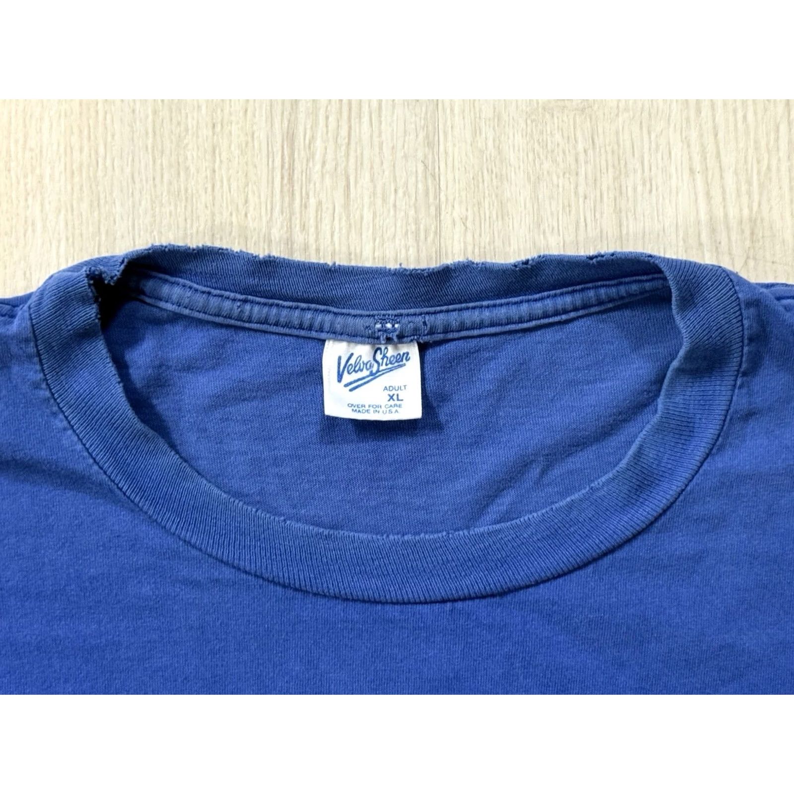 Velva Sheen VINTAGE URI Rams Taz Shirt XL Blue 90s Looney Tunes University USA SVG Velva Sheen Mens Shirt Size US XL / EU 56 / 4 - 7 Thumbnail