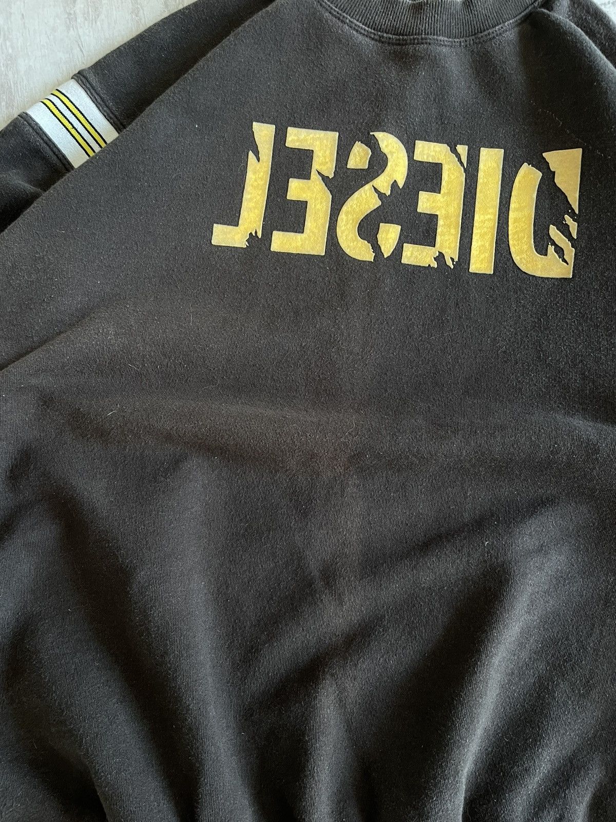 Diesel × Vintage Vintage Diesel Y2K Fade Sun Sweatshirt 90’s Velure Logo RARE Size US M / EU 48-50 / 2 - 7 Thumbnail
