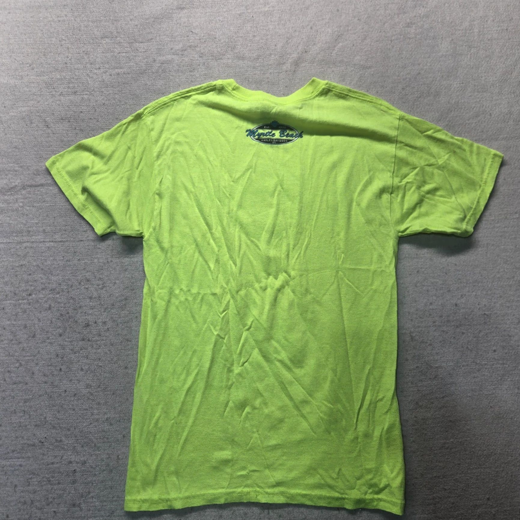Harley Davidson Harley-Davidson Shirt Mens Size S Yellow Neon Short Sleeve T-Shirt Size US S / EU 44-46 / 1 - 7 Thumbnail