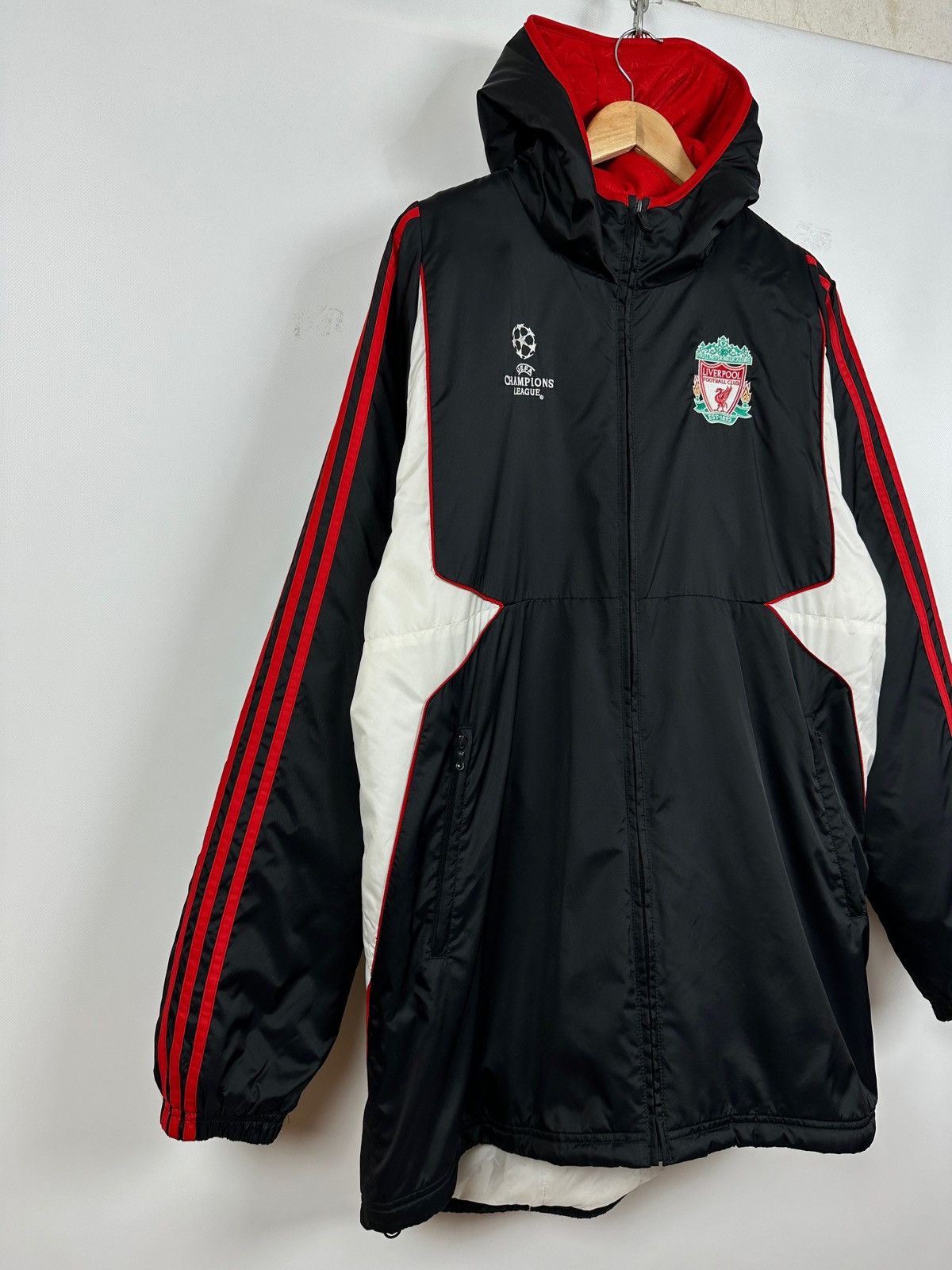 Vintage 2007-08 Adidas Liverpool Champions League Parka Coat Jacket Size US L / EU 52-54 / 3 - 8 Thumbnail