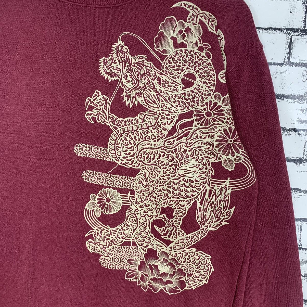 Designer × Vintage OBLO Japanese Dragon Script Sweatshirt Crewneck Size L / US 10 / IT 46 - 4 Thumbnail