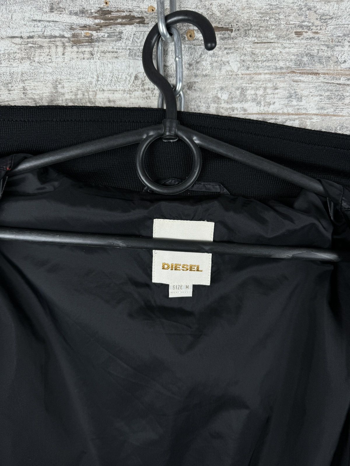 Diesel × Vintage Mens Vintage Diesel black jacket y2k streetwear rare hype Size US M / EU 48-50 / 2 - 16 Thumbnail