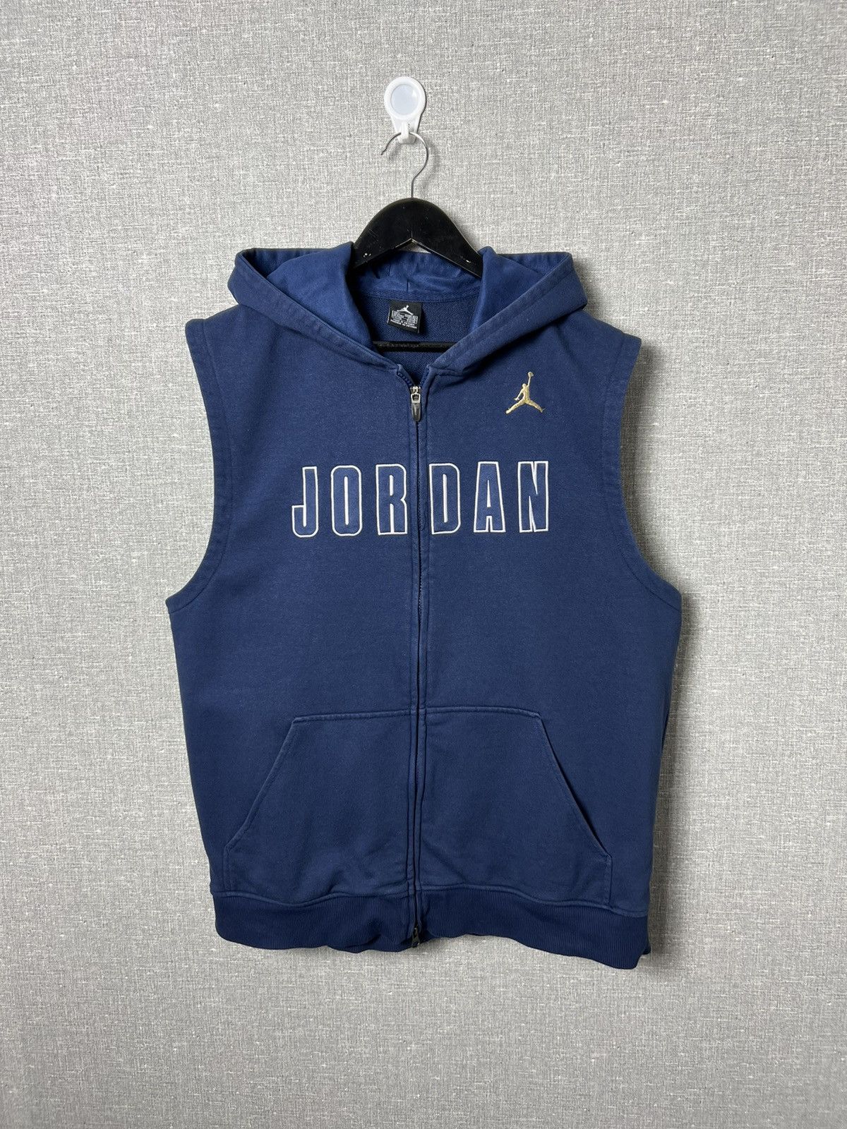 Jordan Brand Nike Vintage Vintage Air Jordan Sleeveless Hoodie Big Logo Grailed