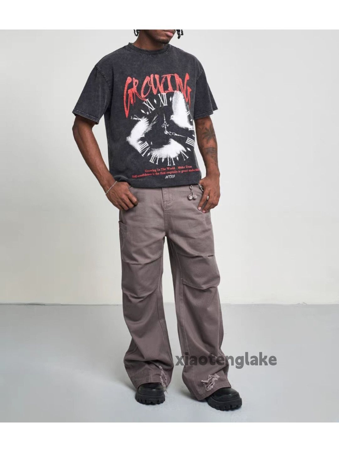 Designer × Japanese Brand × Vintage utility washed faded skate hiphop damaged pants Size US 32 / EU 48 - 5 Thumbnail