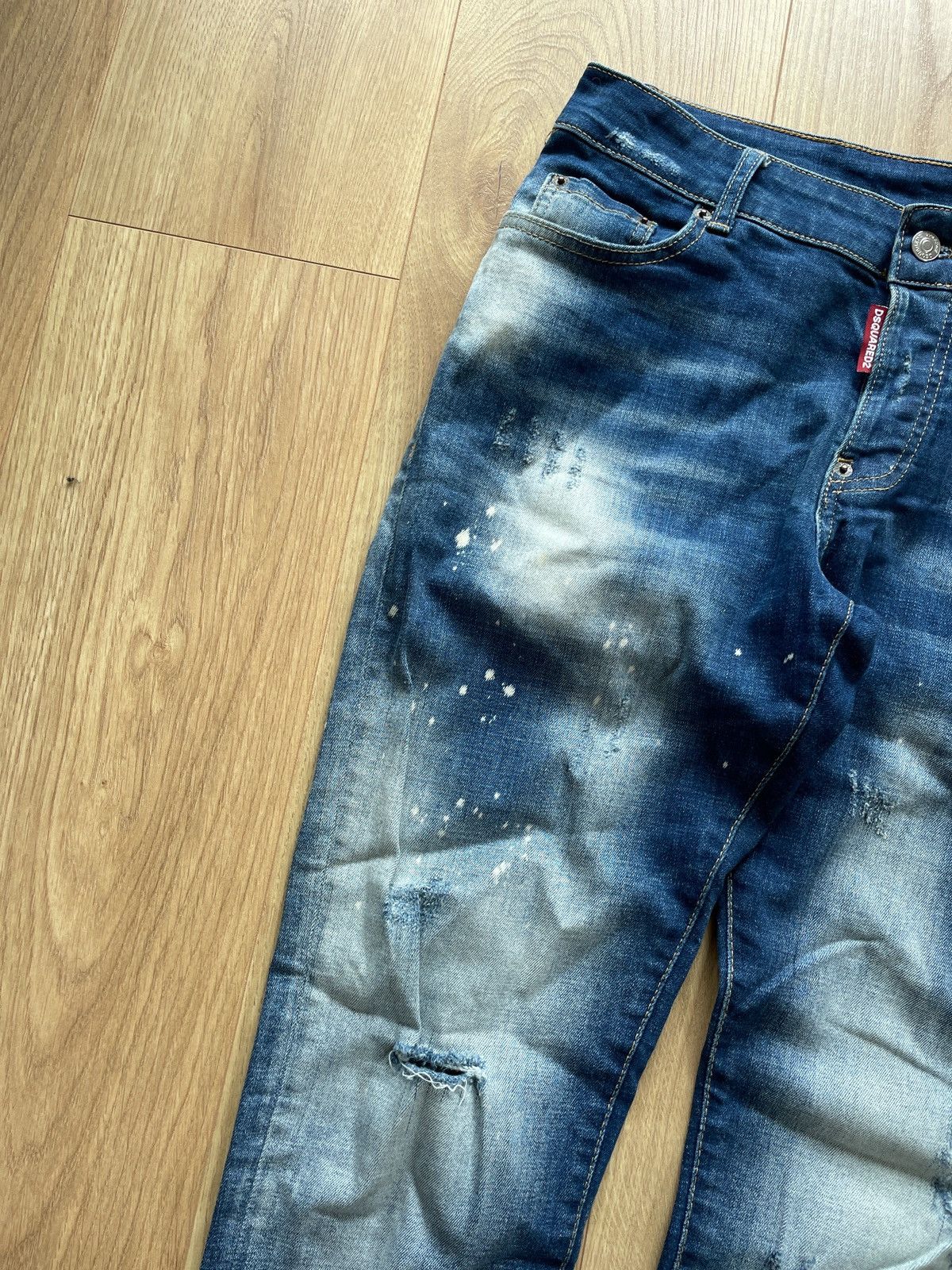 Dsquared2 Dsquared2 Cool Guy Jeans Jean Painted Distressed Size US 34 / EU 50 - 2 Thumbnail