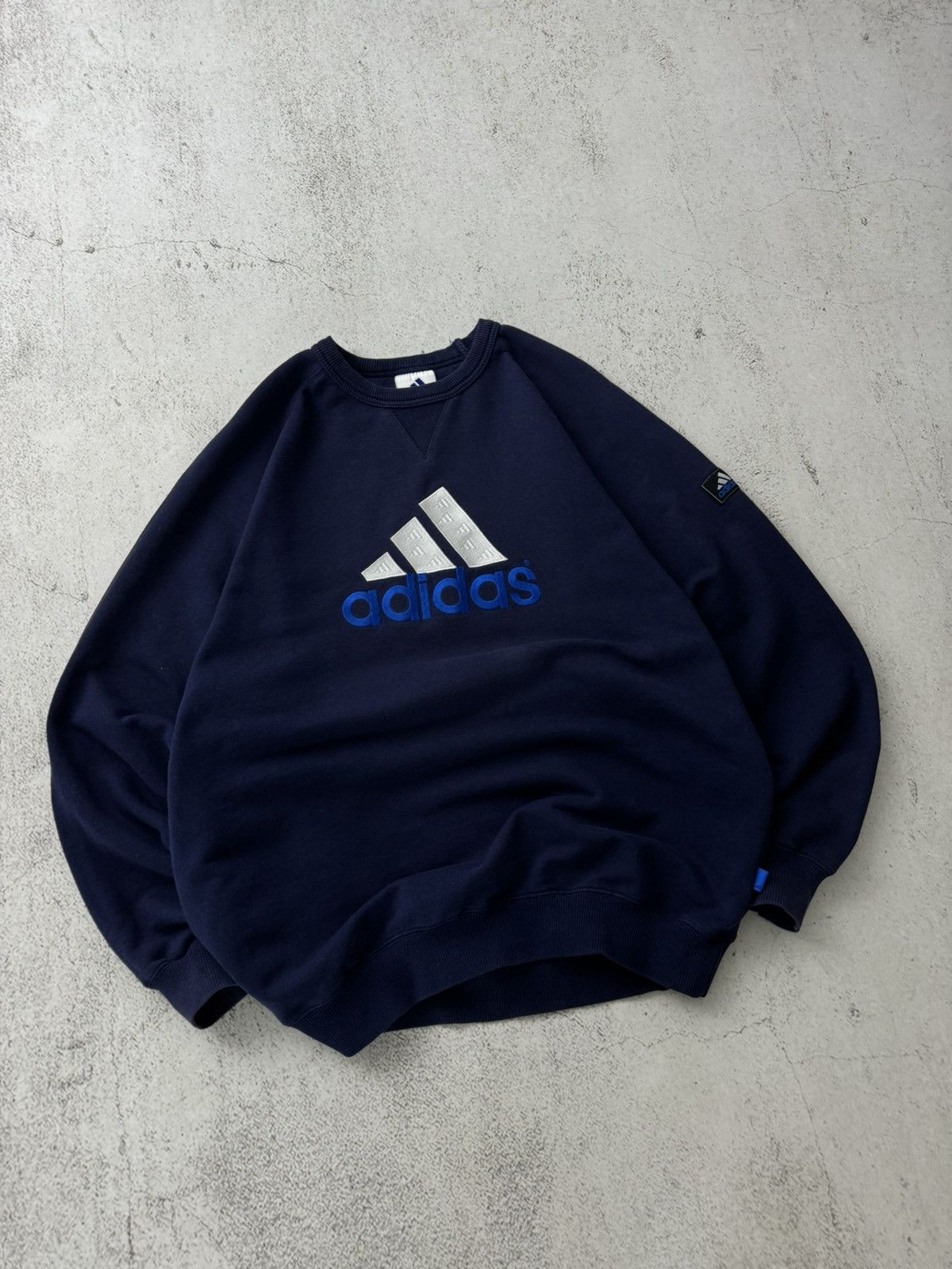 Adidas × Japanese Brand × Vintage Adidas Equipment Logo Faded Vintage Sweatshirt Size US M / EU 48-50 / 2 - 2 Thumbnail