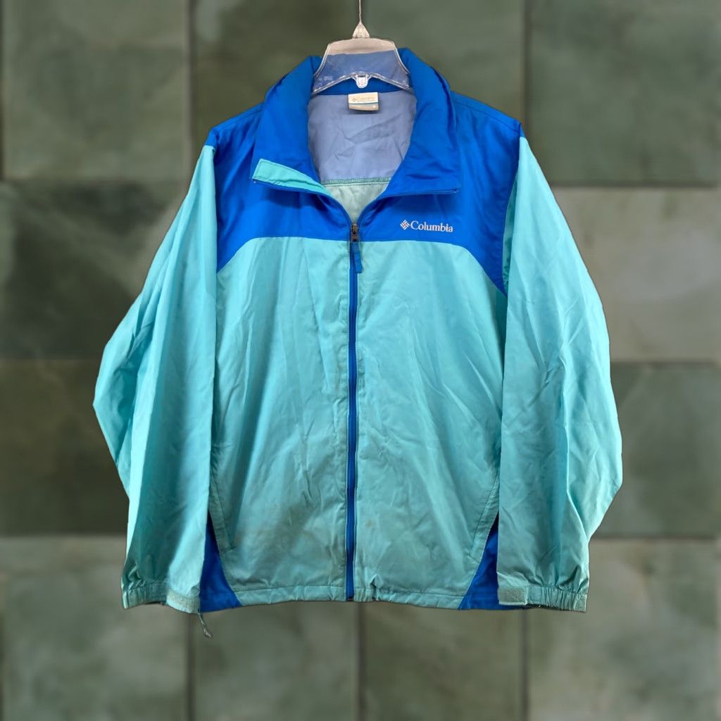 Rains Columbia Rain Jacket Womens M Blue Outdoor Rain Coat Jacket Womens M Colu mbia? Size M / US 6-8 / IT 42-44 - 1 Thumbnail